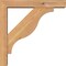 Ekena Millwork Funston Block Smooth Bracket w/ Offset Brace, Western Red Cedar, 3 1/2"W x 14"D x 14"H BKT0402X14X14FST05SWR - alternate 3
